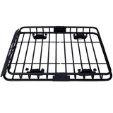 Rooftop Cargo Carrier Basket Rack Mount 42" Steel - Black - Fab Heavy Parts