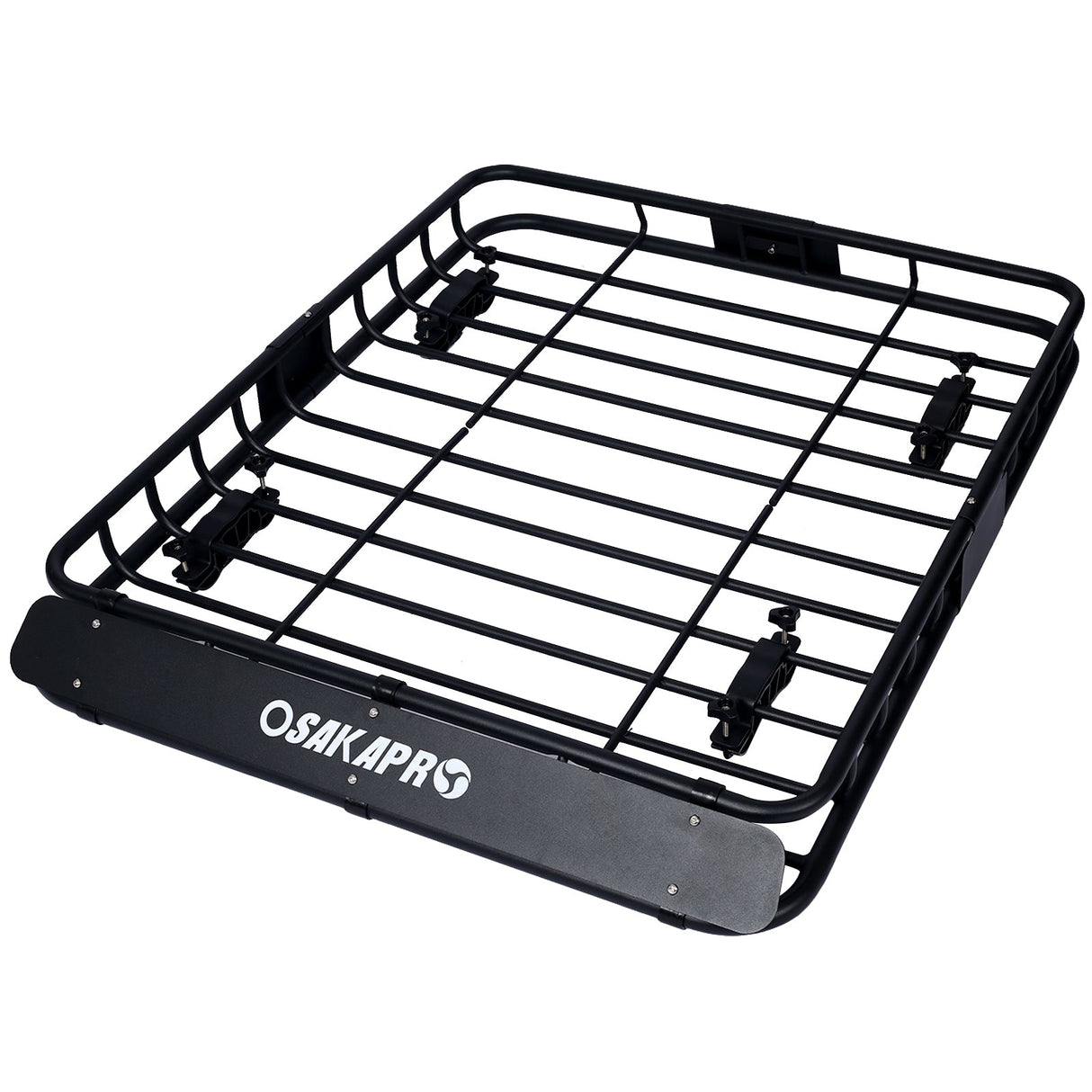 Rooftop Cargo Carrier Basket Rack Mount 42" Steel - Black - Fab Heavy Parts