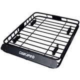 Rooftop Cargo Carrier Basket Rack Mount 42" Steel - Black - Fab Heavy Parts