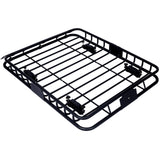 Rooftop Cargo Carrier Basket Rack Mount 42" Steel - Black - Fab Heavy Parts