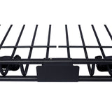Rooftop Cargo Carrier Basket Rack Mount 42" Steel - Black - Fab Heavy Parts