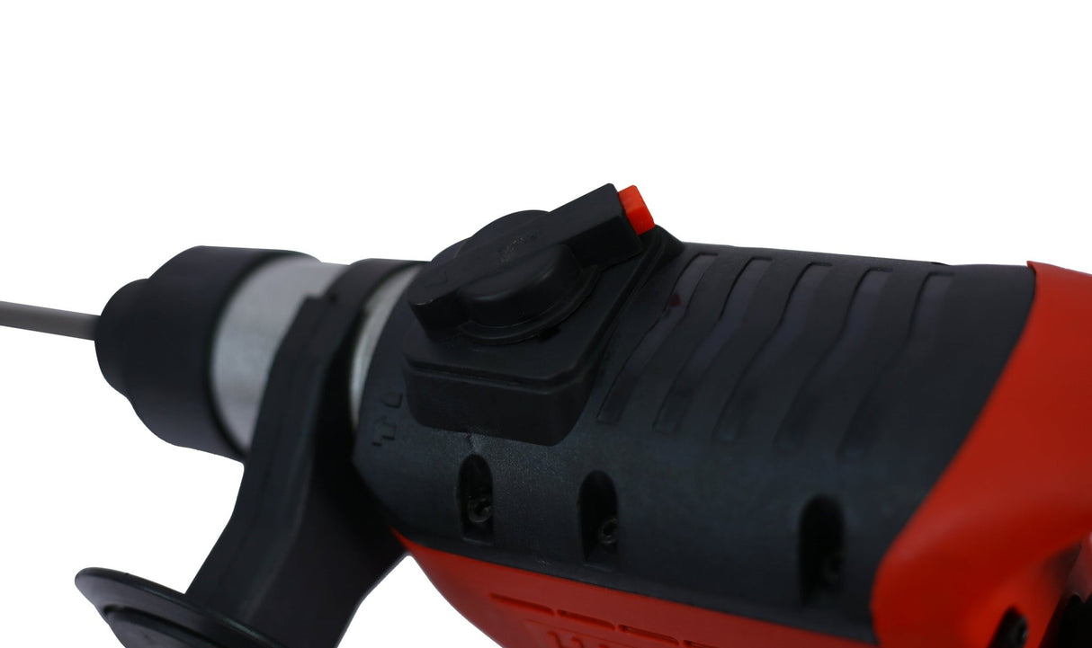 Rotary Hammer 1100W 1 - 1/2" SDS Plus Drill 3 Functions Red Black - Fab Heavy Parts