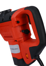 Rotary Hammer 1100W 1 - 1/2" SDS Plus Drill 3 Functions Red Black - Fab Heavy Parts