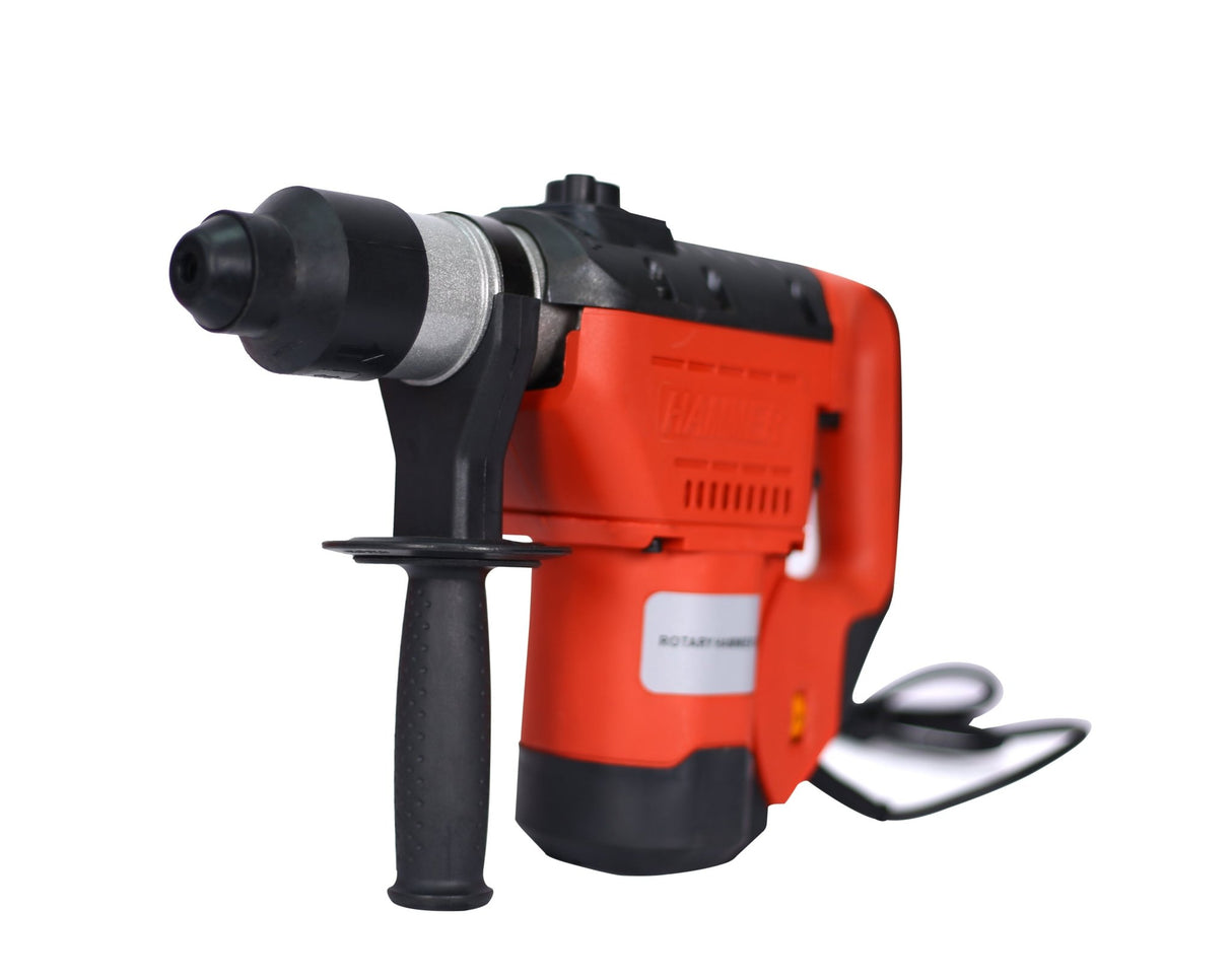 Rotary Hammer 1100W 1 - 1/2" SDS Plus Drill 3 Functions Red Black - Fab Heavy Parts