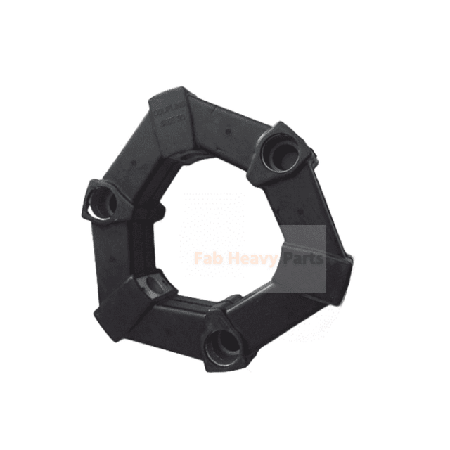 Rubber Coupling 2418U225S1 Fits Kobelco SK100 - 3 SK100 Mark Iii K904 K904L - Fab Heavy Parts