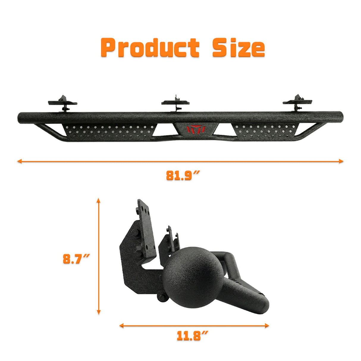 Running Boards Compatible with 2019 - 2026 Dodge Ram 1500 New Body Crew Cab, 6 inch Two - Stair Side Steps Nerf Bars (Excl 19 - 26 1500 Classic) - Fab Heavy Parts