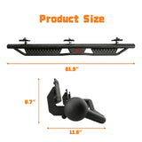 Running Boards Compatible with 2019 - 2026 Dodge Ram 1500 New Body Crew Cab, 6 inch Two - Stair Side Steps Nerf Bars (Excl 19 - 26 1500 Classic) - Fab Heavy Parts