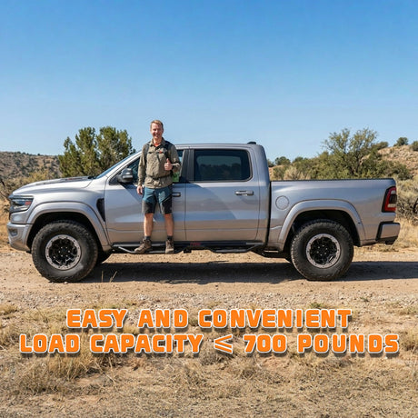 Running Boards Compatible with 2019 - 2026 Dodge Ram 1500 New Body Crew Cab, 6 inch Two - Stair Side Steps Nerf Bars (Excl 19 - 26 1500 Classic) - Fab Heavy Parts