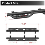 Running Boards Drop Down Steps Bars Fits For 07 - 18 Jeep Wrangler JK Unlimited 4 Door - Fab Heavy Parts