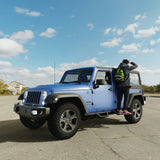 Running Boards Fits For 07 - 18 Jeep Wrangler JK 4 Doors Black Powder Coated Side Steps - Fab Heavy Parts