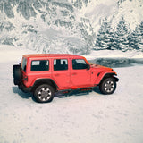 Running Boards Fits For 2007 - 2017 Jeep Wrangler JL 4 Door Black Powder Coated Nerf Bar - Fab Heavy Parts