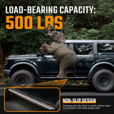 Running Boards Fits for Ford Bronco 4 Door 2021 - 2024 (Not Fit for Sport) Two Stairs Side Steps Anti - Slip Drop Down Rock Sliders Step Bars - Fab Heavy Parts