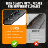 Running Boards Fits for Ford Bronco 4 Door 2021 - 2024 (Not Fit for Sport) Two Stairs Side Steps Anti - Slip Drop Down Rock Sliders Step Bars - Fab Heavy Parts