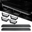 Running Boards Fits for Ford Bronco 4 Door 2021 - 2024 (Not Fit for Sport) Two Stairs Side Steps Anti - Slip Drop Down Rock Sliders Step Bars - Fab Heavy Parts
