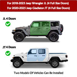 Running Boards For 2018 - 2025 Jeep Wrangler JL 2020 - 2025 Jeep Gladiator JT 4 Doors - Fab Heavy Parts