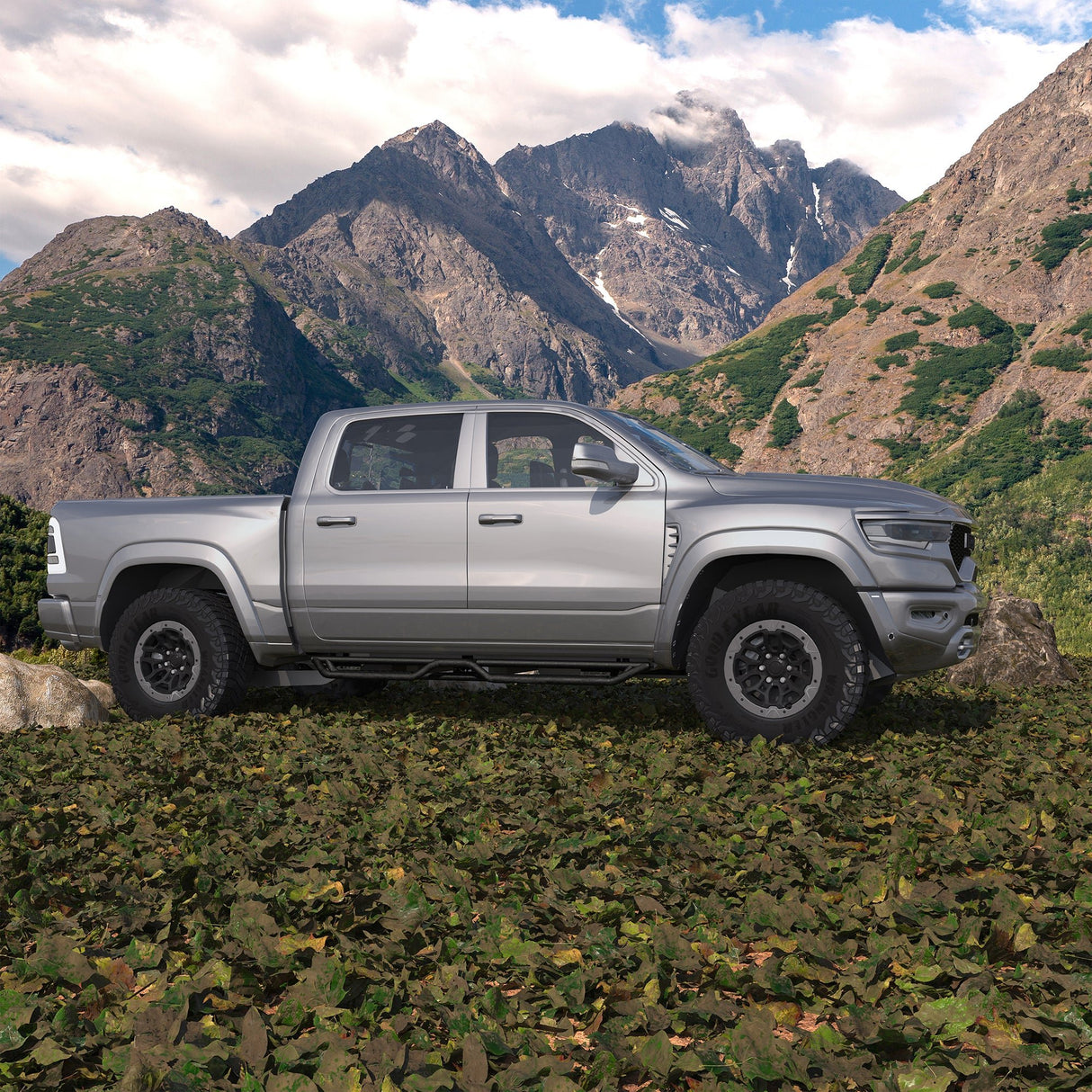Running Boards Nerf Bars For 09 - 18 Dodge Ram 1500, 2010 - 2026 2500 3500 Crew Cab - Fab Heavy Parts
