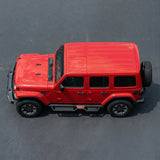 Running Boards with Two Stairs Design All - Steel Build Bolt - on Side Steps Compatible with 2018 - 2026 Jeep Wrangler JL 4 Doors Black Powder Coated Nerf Bar - Fab Heavy Parts