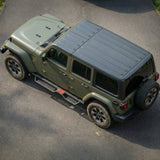 Running Boards with Two Stairs Design All - Steel Build Bolt - on Side Steps Compatible with 2018 - 2026 Jeep Wrangler JL 4 Doors Black Powder Coated Nerf Bar - Fab Heavy Parts