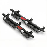 Running Boards with Two Stairs Design All - Steel Build Bolt - on Side Steps Compatible with 2018 - 2026 Jeep Wrangler JL 4 Doors Black Powder Coated Nerf Bar - Fab Heavy Parts