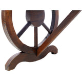 Rustic Wooden Bench with Wagon Wheel Legs 2 People - Fab Heavy Parts