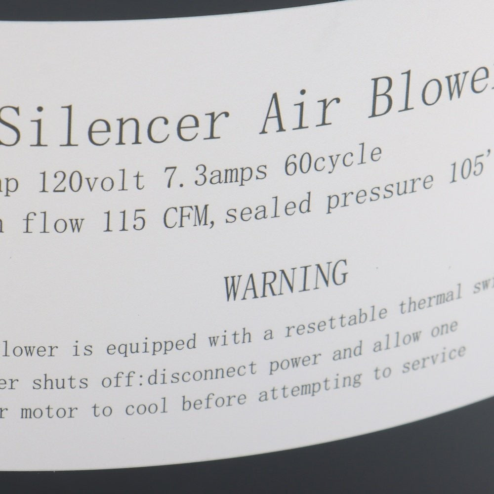 Air Supply Silencer Pool Spa Hot Tub Blower For 2 In Plumbing 1.5HP 120V 6315141