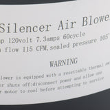 Air Supply Silencer Pool Spa Hot Tub Blower For 2 In Plumbing 1.5HP 120V 6315141
