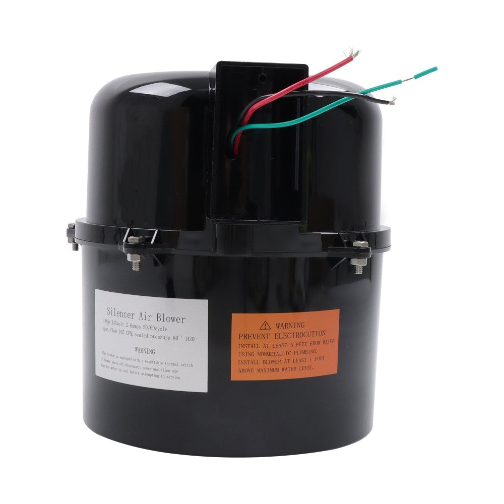 Air Supply Silencer Pool Spa Hot Tub Blower For 2 Inch Plumbing 1HP 240V 6310241