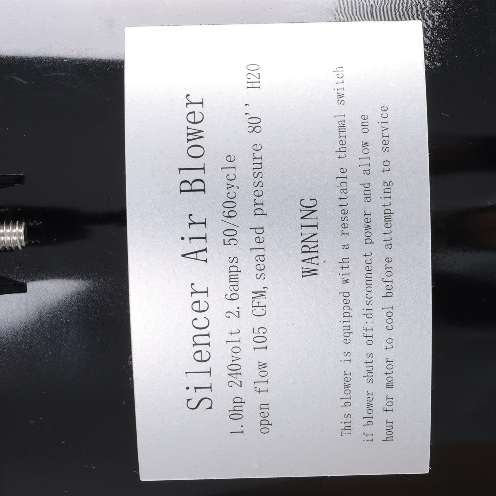 Air Supply Silencer Pool Spa Hot Tub Blower For 2 Inch Plumbing 1HP 240V 6310241