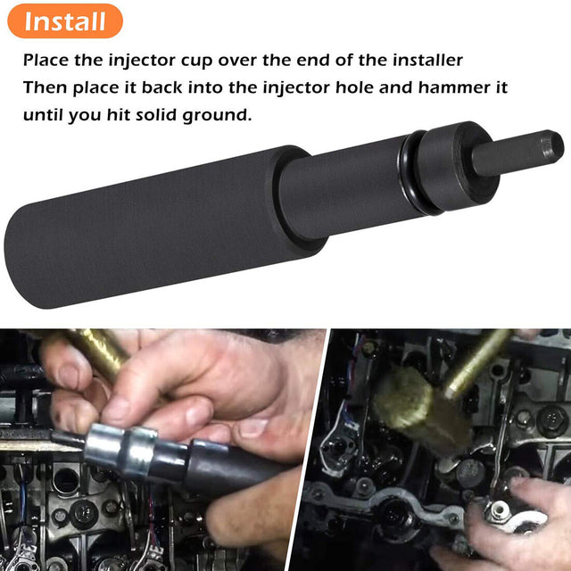 For 6.0L 6.4L Ford Powerstroke Fuel Injector Sleeve Cup Remove Install Tool Kits