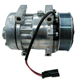 Sanden SD7H13 A/C Compressor 332/X9269 8PK 12V Fits For JCB 225 260 280 300T 119mm - Fab Heavy Parts