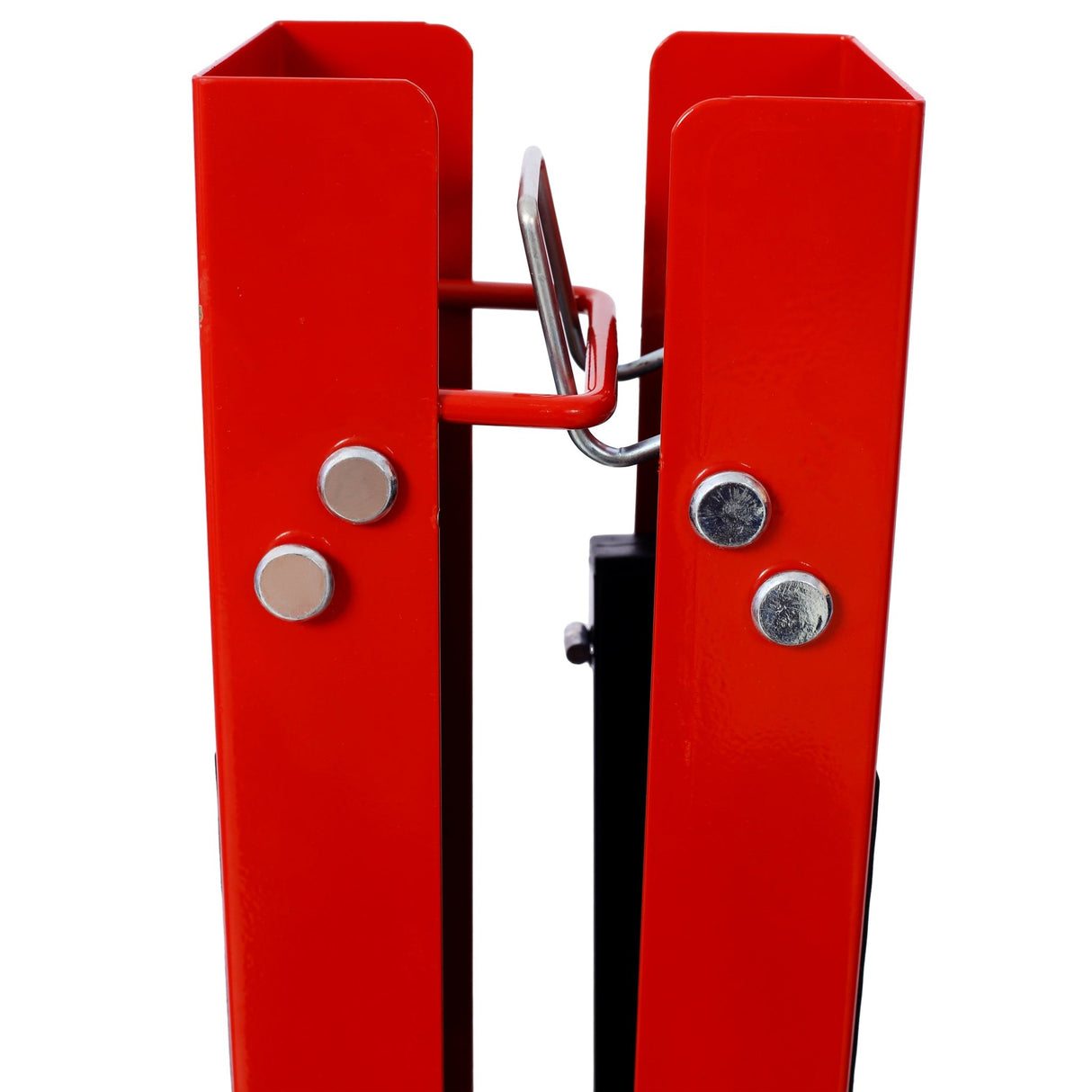 Saw Horses 2 Pack Folding Portable Work Horse with Fast Open Legs for Garage Workshop Fully Assembled - red&black - Fab Heavy Parts