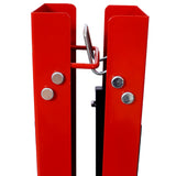 Saw Horses 2 Pack Folding Portable Work Horse with Fast Open Legs for Garage Workshop Fully Assembled - red&black - Fab Heavy Parts