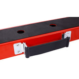 Saw Horses 2 Pack Folding Portable Work Horse with Fast Open Legs for Garage Workshop Fully Assembled - red&black - Fab Heavy Parts