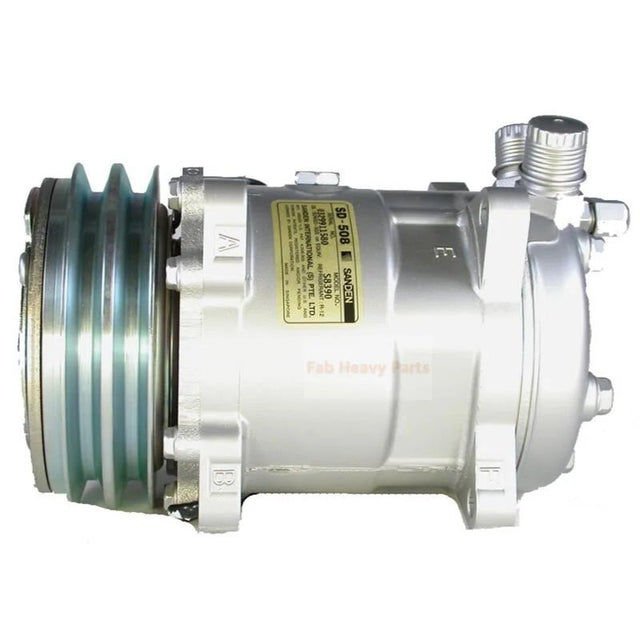SD5S14 A/C Compressor 690711M1 Fits for Massey Ferguson Tractor 670 675 690 698 699 - Fab Heavy Parts