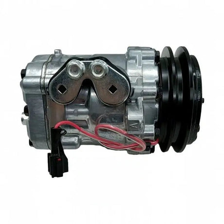 SD7B10 12V A/C Compressor FYD00007143 for John Deere 30G 30P 35G 35P 50G 50P Hitachi ZAXIS30U - 5N ZAXIS35U - 5N ZAXIS50U - 5N - Fab Heavy Parts