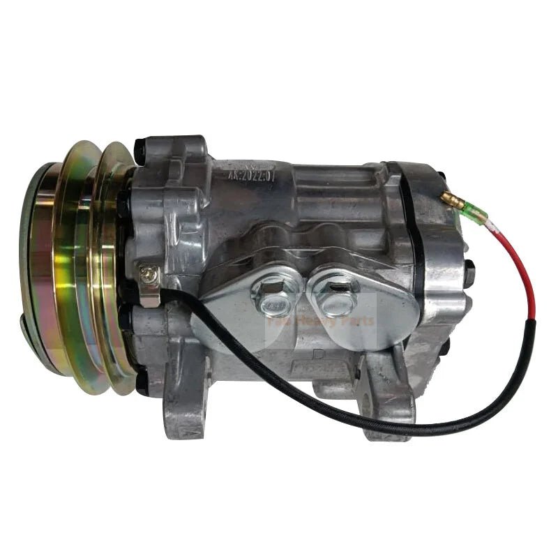 SD7B10 A/C Compressor 22F - 979 - 3300 Fits for Komatsu Excavator PC27MR - 3 PC30MR - 3 PC30MR - 5 PC35MR - 3 PC45MR - 3 PC55MR - 3 PC57 - 7 Wheel Loader WA50 - 6 - Fab Heavy Parts