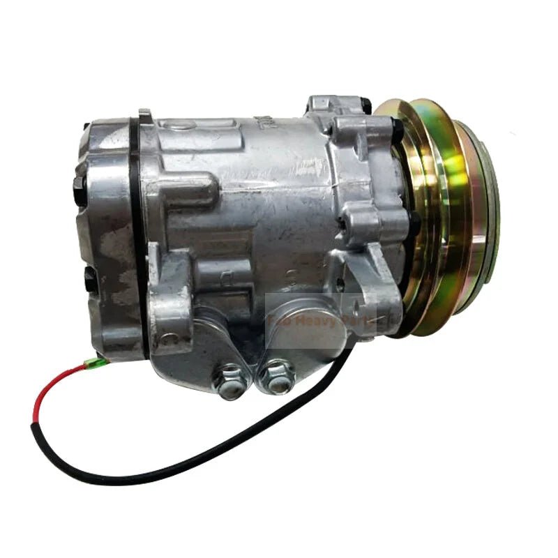 SD7B10 A/C Compressor 22F - 979 - 3300 Fits for Komatsu Excavator PC27MR - 3 PC30MR - 3 PC30MR - 5 PC35MR - 3 PC45MR - 3 PC55MR - 3 PC57 - 7 Wheel Loader WA50 - 6 - Fab Heavy Parts