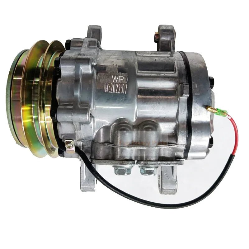 SD7B10 A/C Compressor KHR3536 Fits for CASE Crawler Excavator CX75SR CX80 - Fab Heavy Parts