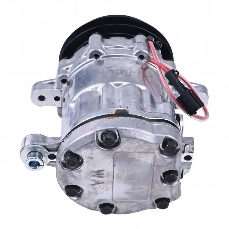 SD7B10 A/C Compressor KHR3536 for CASE Crawler Excavator CX75SR CX80 - Fab Heavy Parts