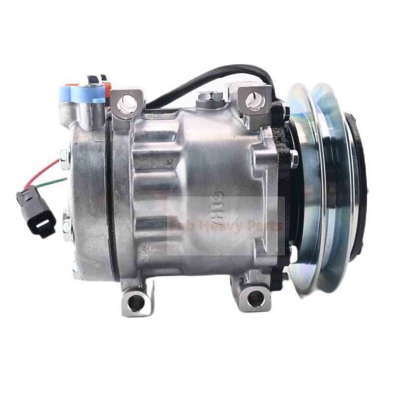 SD7H13 A/C Compressor 4674027 Fits for Hitachi Excavator ZX60USB - 3 ZX60USB - 3F ZX60USBNA - 3 ZX65USB - 3F - Fab Heavy Parts
