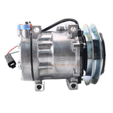 SD7H13 A/C Compressor 4674027 Fits for Hitachi Excavator ZX60USB - 3 ZX60USB - 3F ZX60USBNA - 3 ZX65USB - 3F - Fab Heavy Parts