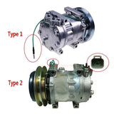 SD7H13 A/C Compressor 4674027 Fits for Hitachi Excavator ZX60USB - 3 ZX60USB - 3F ZX60USBNA - 3 ZX65USB - 3F - Fab Heavy Parts