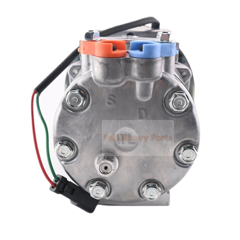 SD7H13 A/C Compressor 4674027 Fits for Hitachi Excavator ZX60USB - 3 ZX60USB - 3F ZX60USBNA - 3 ZX65USB - 3F - Fab Heavy Parts