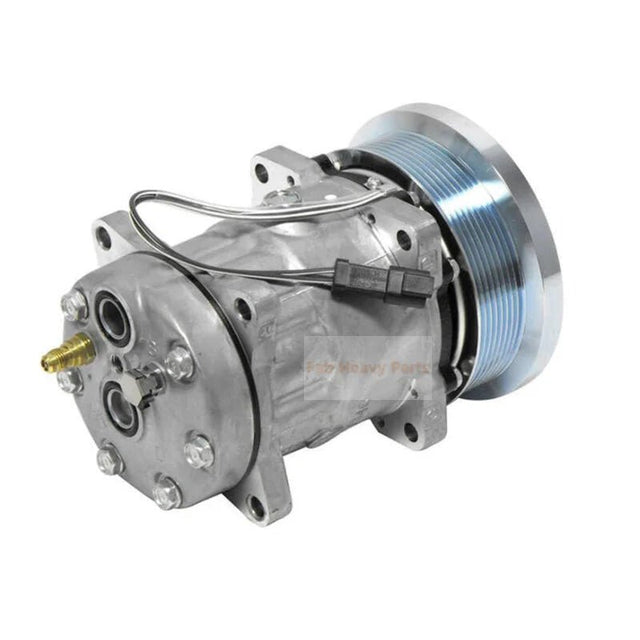 SD7H15 A/C Compressor 151 - 5270 1515270 141 - 6155 1416155 Fits for Caterpillar CAT Combine 460 465 470 Excavator 365BL 365BLU 345BLC 345B 345BL 365B W345B - Fab Heavy Parts