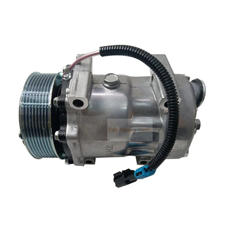 SD7H15 A/C Compressor 299 - 2212 2992212 Fits for Caterpillar CAT Backhoe Loader 416E 420E 422E 422F 428E 430E 432F 434F 442E 444F - Fab Heavy Parts