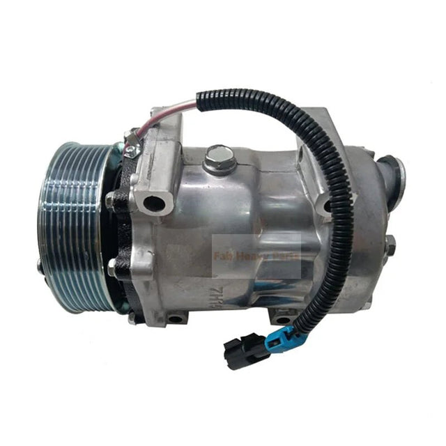 SD7H15 A/C Compressor 299 - 2212 2992212 Fits for Caterpillar CAT Backhoe Loader 416E 420E 422E 422F 428E 430E 432F 434F 442E 444F - Fab Heavy Parts