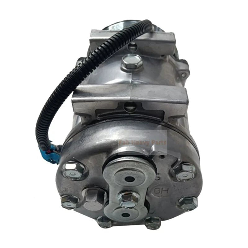 SD7H15 A/C Compressor 299 - 2212 2992212 Fits for Caterpillar CAT Backhoe Loader 416E 420E 422E 422F 428E 430E 432F 434F 442E 444F - Fab Heavy Parts