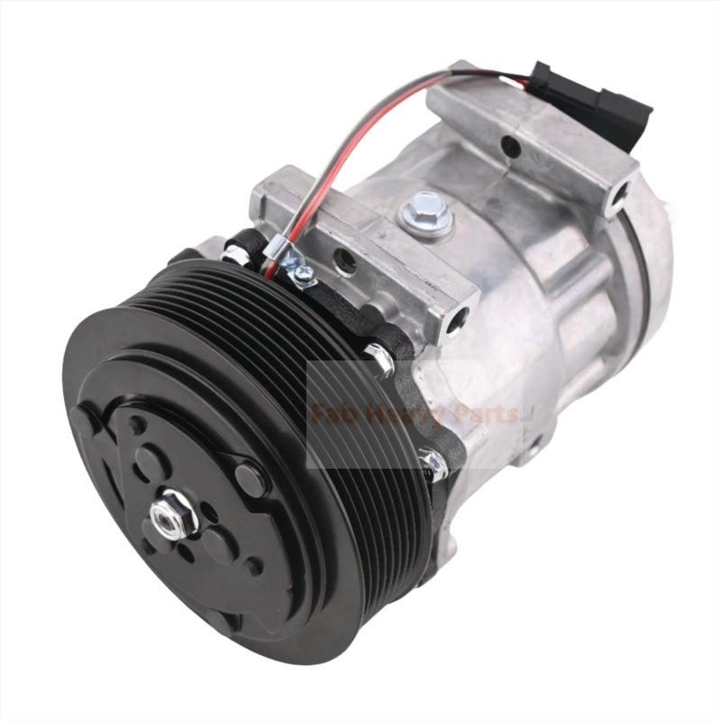 SD7H15 A/C Compressor 338 - 9098 3389098 Fits for Caterpillar CAT Engine C4.4 Backhoe Loader 416F 420F 428F 430F 432F 434F 444F 450F - Fab Heavy Parts