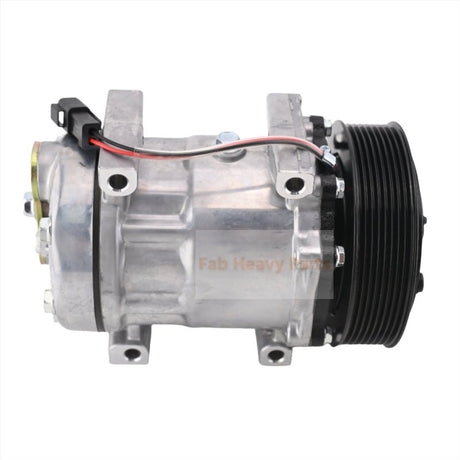 SD7H15 A/C Compressor 338 - 9098 3389098 Fits for Caterpillar CAT Engine C4.4 Backhoe Loader 416F 420F 428F 430F 432F 434F 444F 450F - Fab Heavy Parts