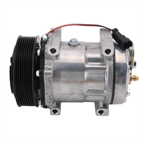 SD7H15 A/C Compressor 338 - 9098 3389098 Fits for Caterpillar CAT Engine C4.4 Backhoe Loader 416F 420F 428F 430F 432F 434F 444F 450F - Fab Heavy Parts